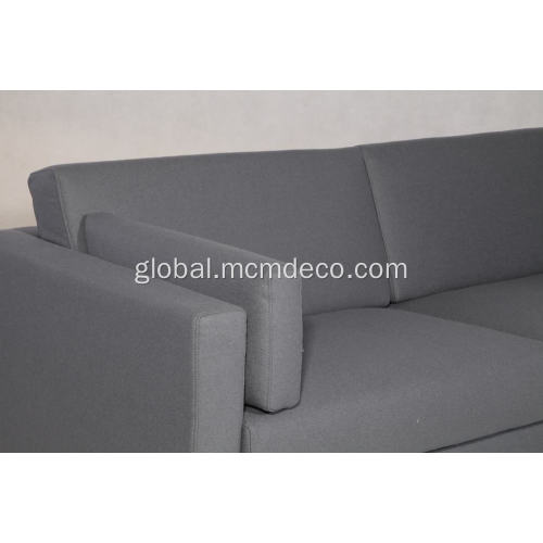 Grey Fabric Sofa Living Room Park Fabric Sofa Manufactory